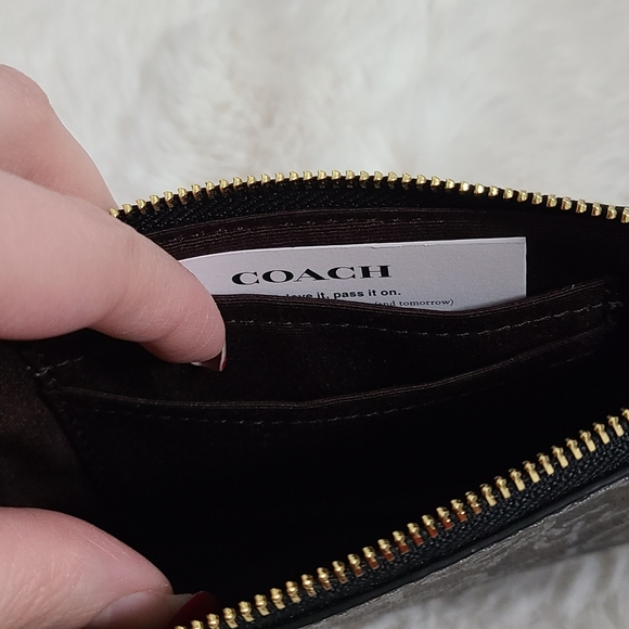 Coach Patterned Zip Wristlet - Picture 4 of 6